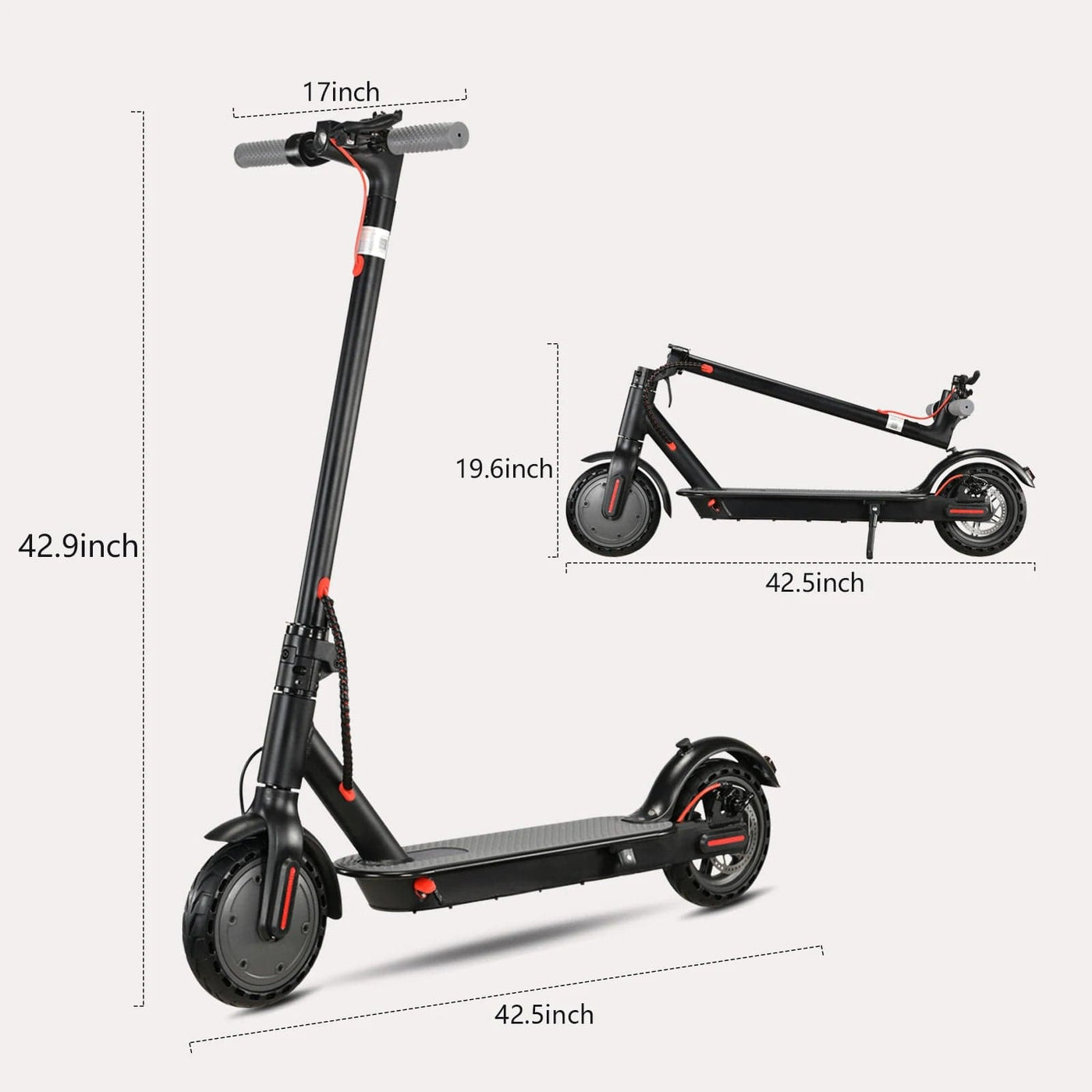 350W Foldable Electric Scooter for Adults Teens,Explosion-Proof Tires,Dual Brake System,Lightweight APP Support E-Scooter