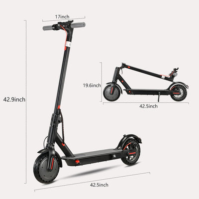 350W Foldable Electric Scooter for Adults Teens,Explosion-Proof Tires,Dual Brake System,Lightweight APP Support E-Scooter